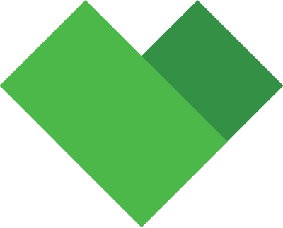 Green heart book icon symbol for school libraries