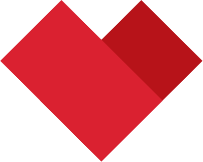 Red heart book icon symbol for College libraries